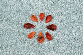 Carnelian arrow heads